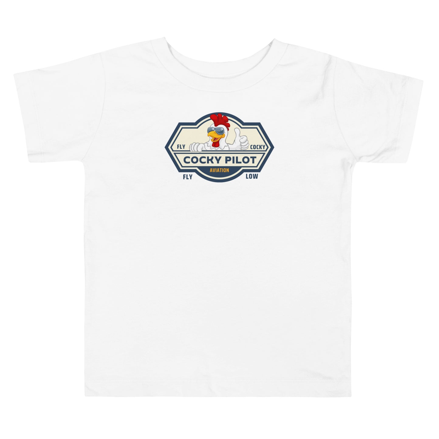 Cocky Pilot Toddler Short Sleeve Tee