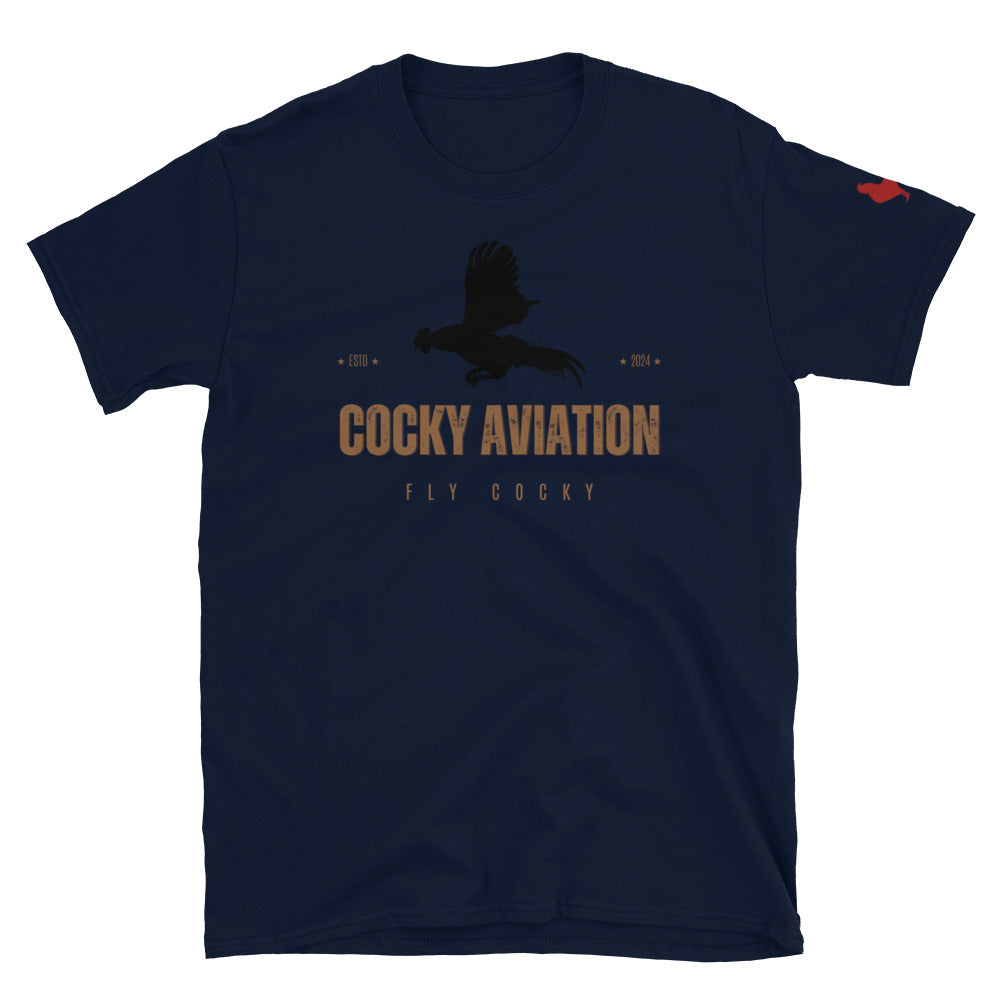 Flying Rooster Short-Sleeve Unisex T-Shirt