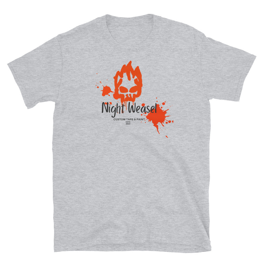 Night Weasel Paint Drip Short-Sleeve Unisex T-Shirt
