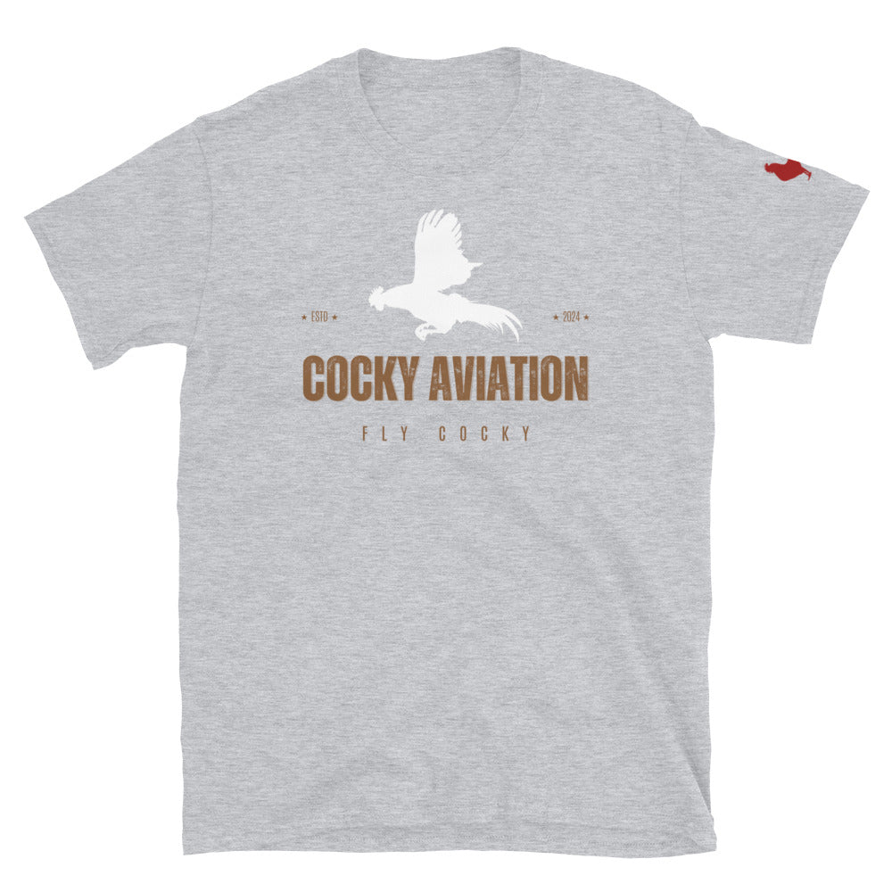 Flying Rooster Short-Sleeve Unisex T-Shirt