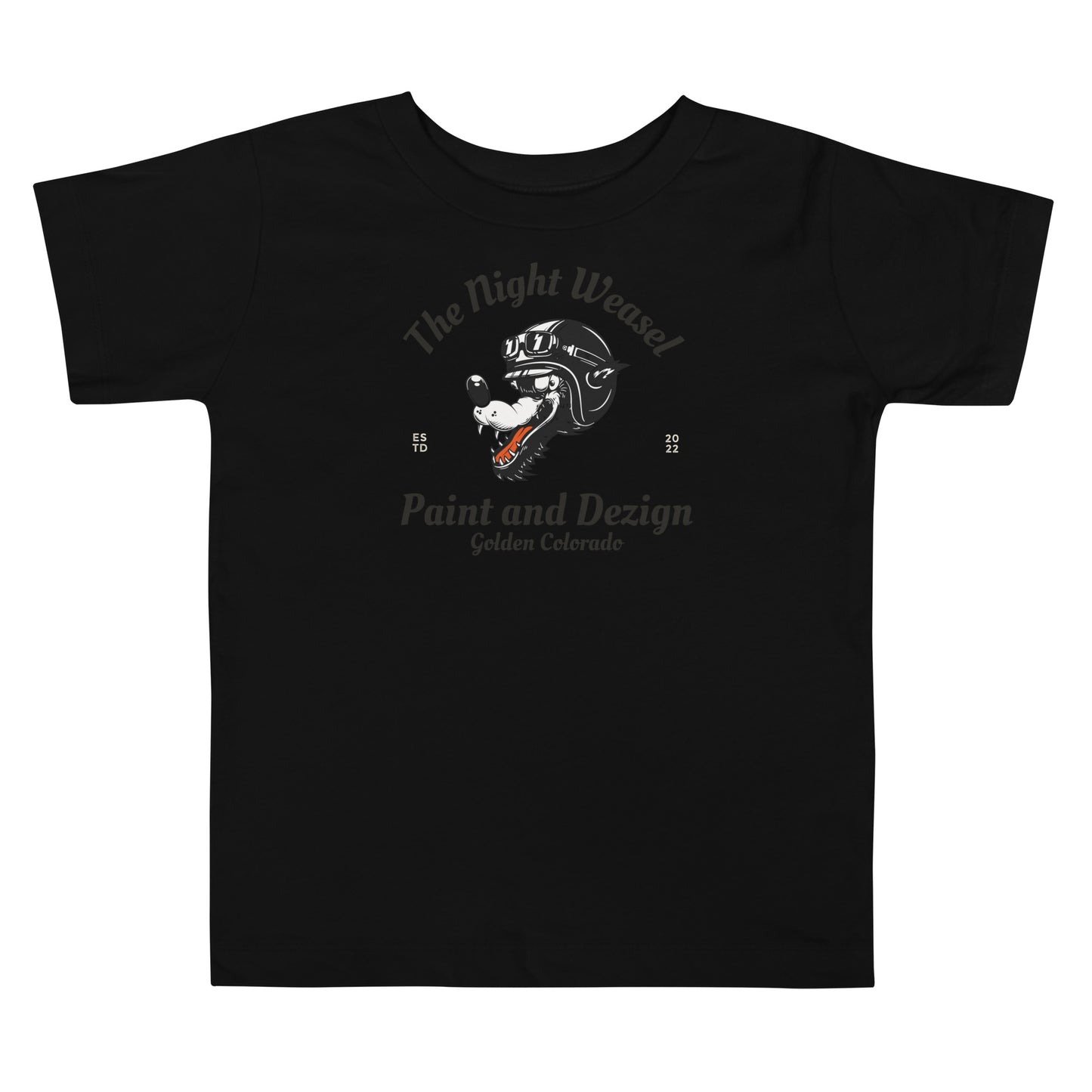Night Weasel Dezigns Wolf Toddler Short Sleeve Tee