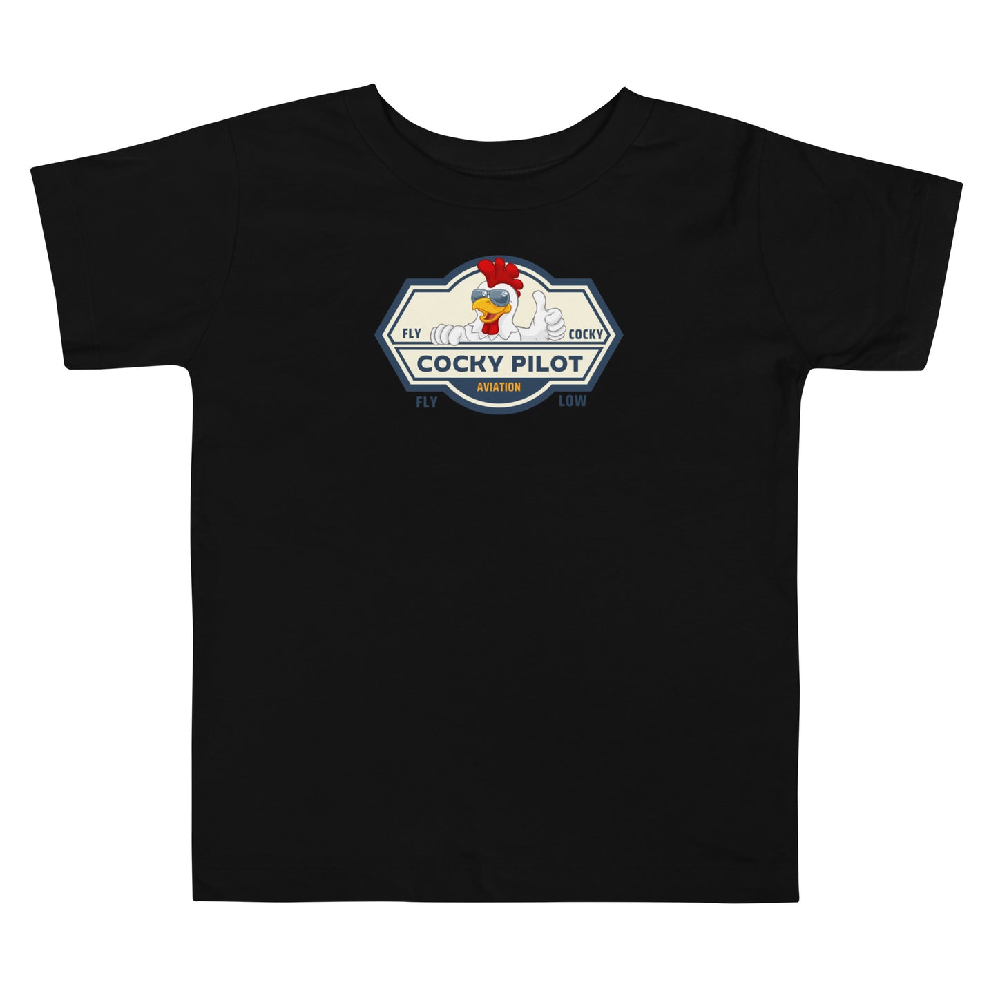 Cocky Pilot Toddler Short Sleeve Tee