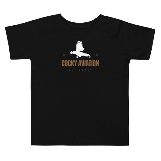 Cocky Aviation Toddler Short Sleeve Tee