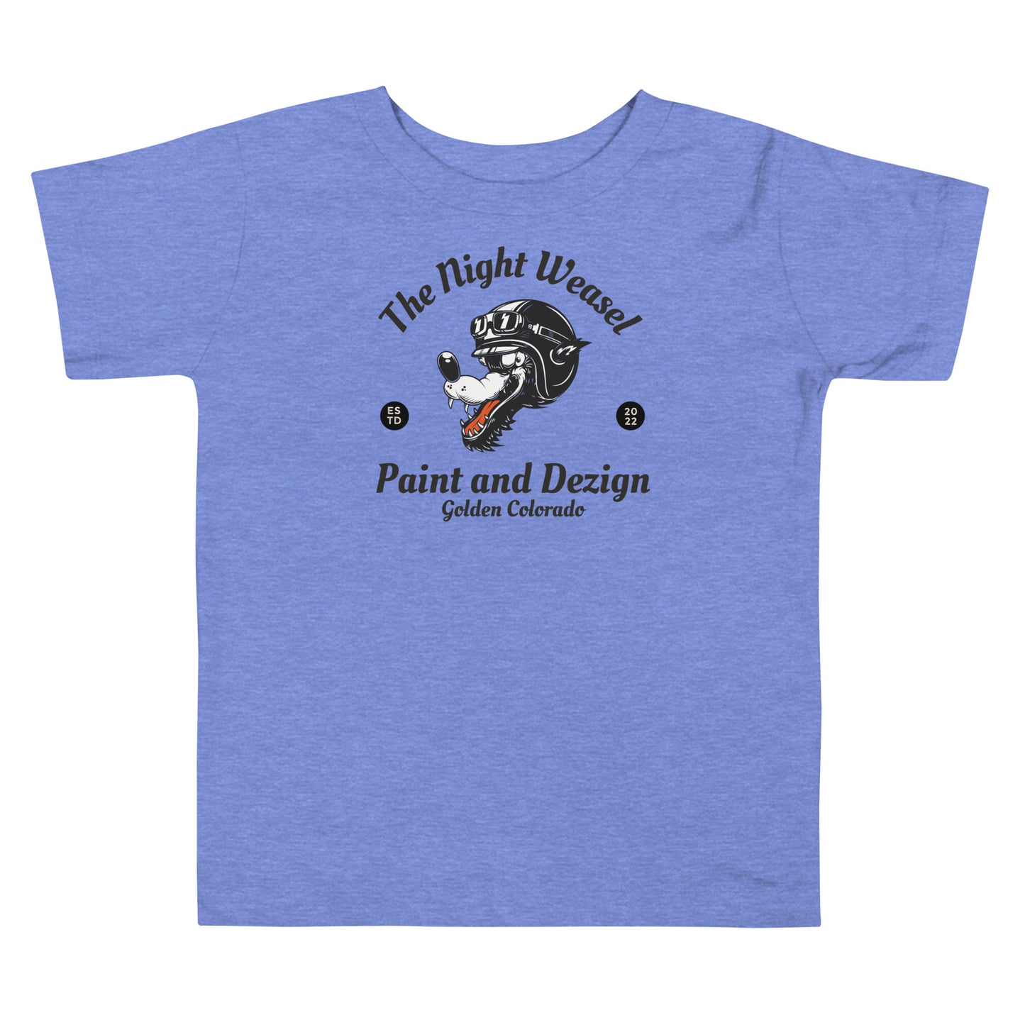 Night Weasel Dezigns Wolf Toddler Short Sleeve Tee