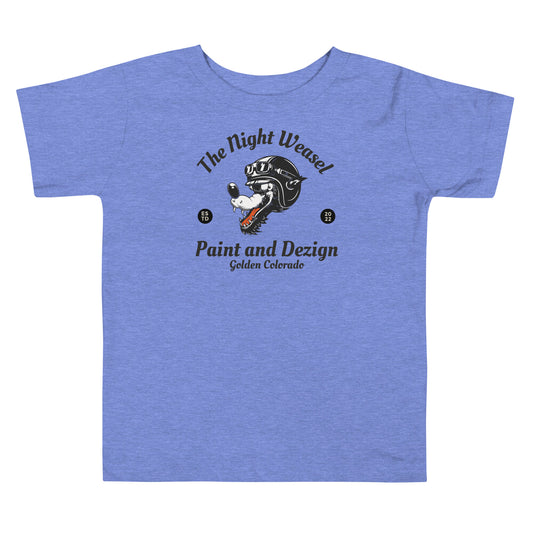 Night Weasel Dezigns Wolf Toddler Short Sleeve Tee