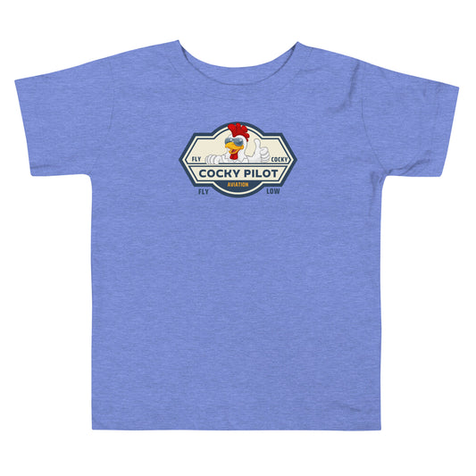 Cocky Pilot Toddler Short Sleeve Tee