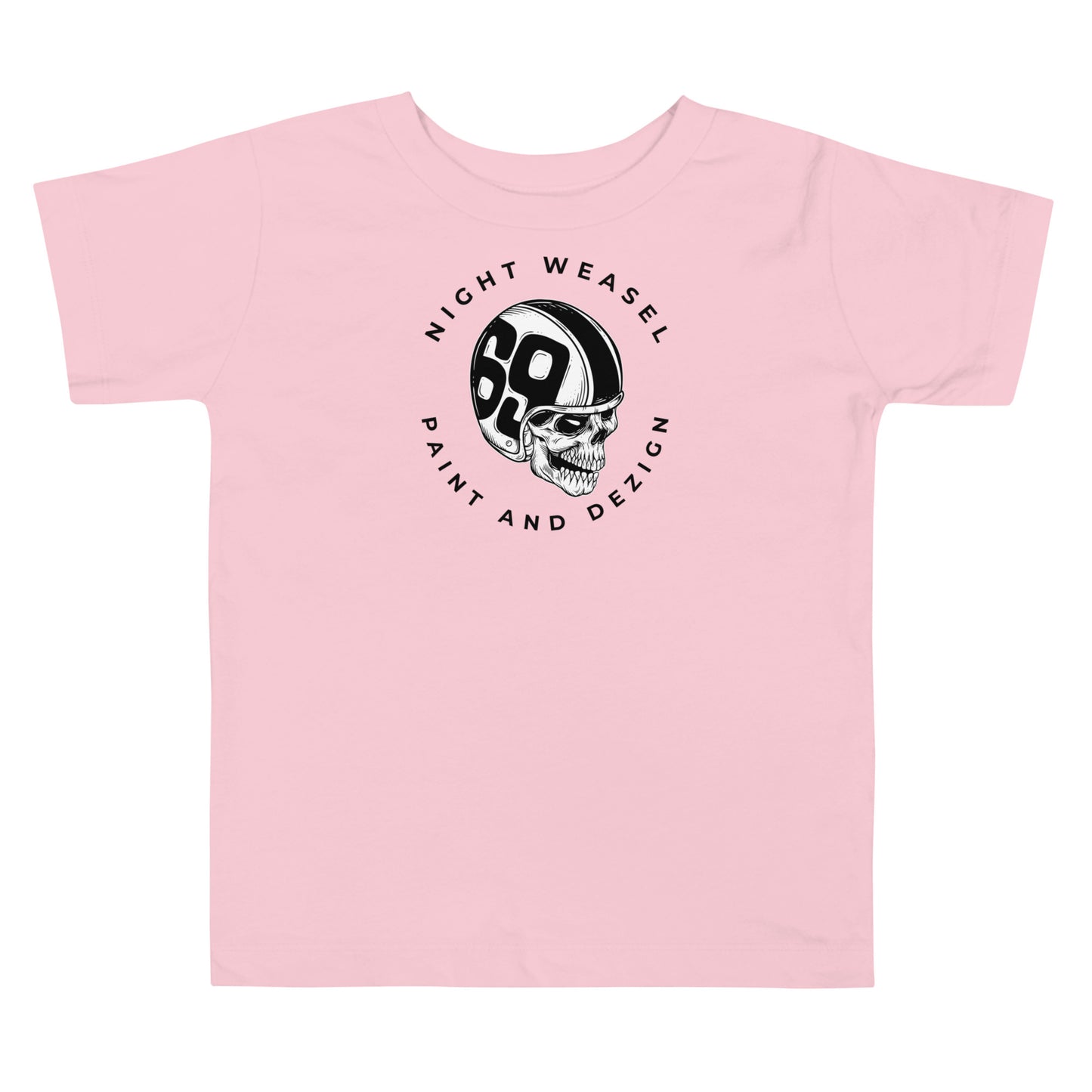 Night Weasel Skull Rider Toddler Short Sleeve Tee