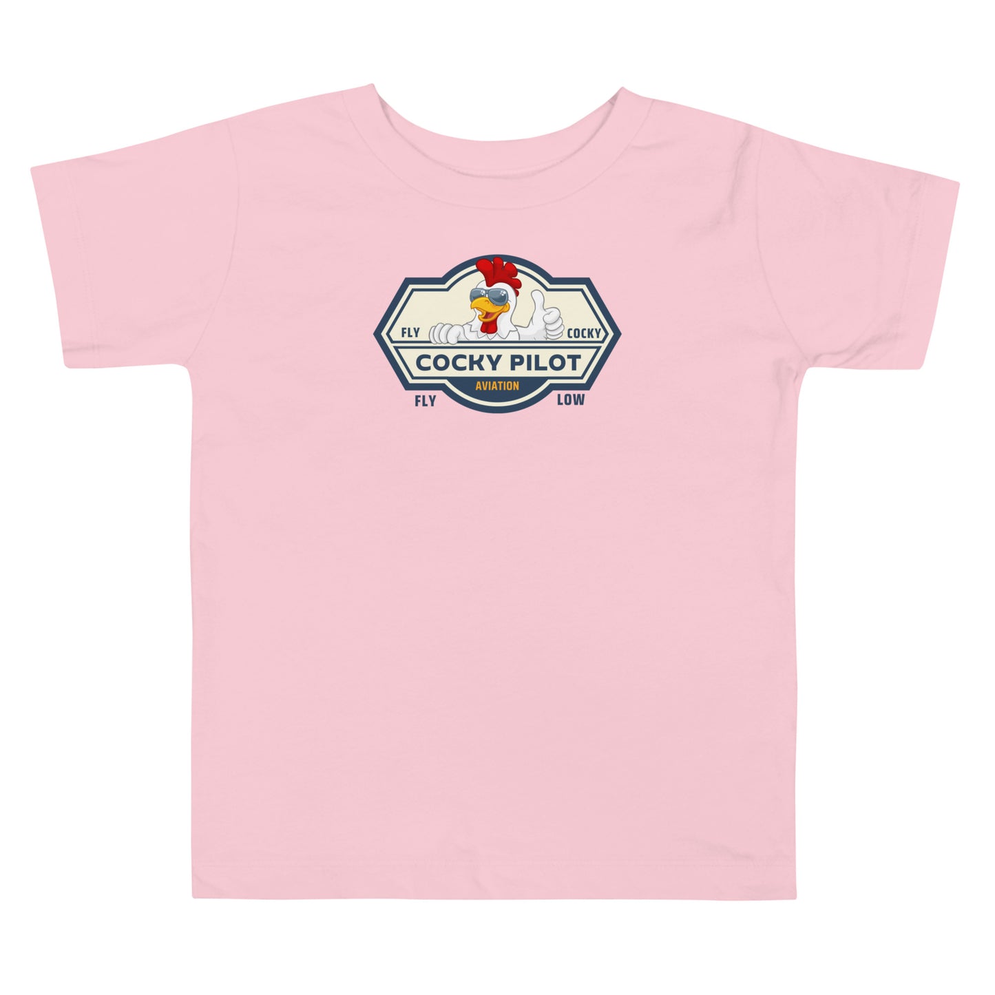 Cocky Pilot Toddler Short Sleeve Tee
