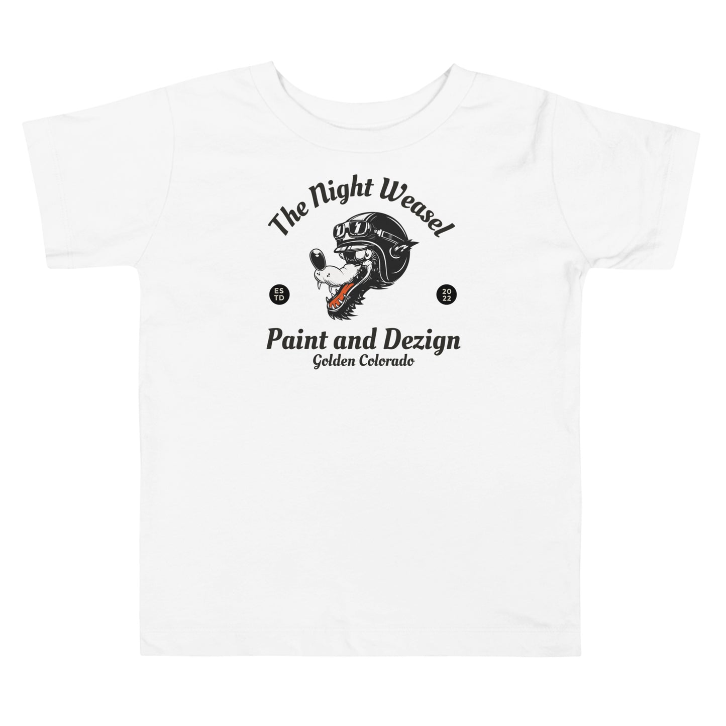 Night Weasel Dezigns Wolf Toddler Short Sleeve Tee