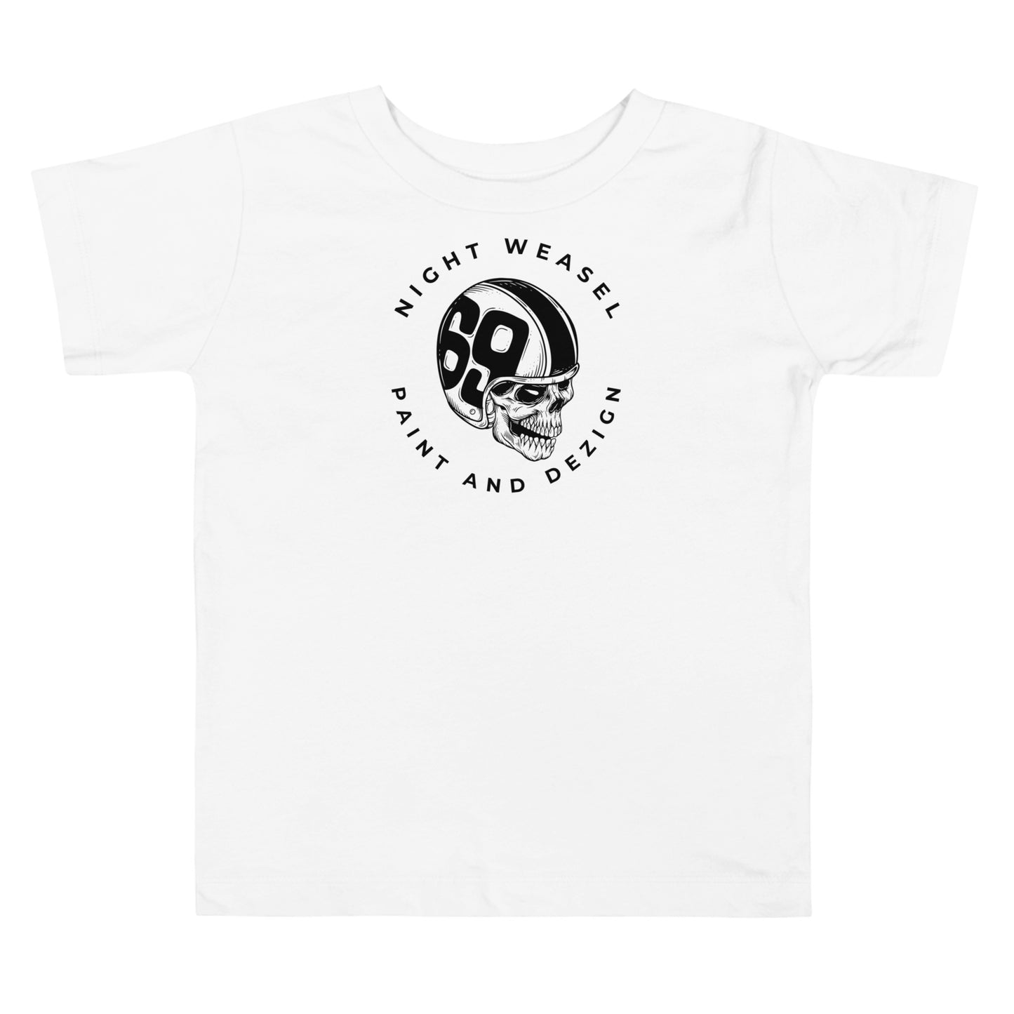 Night Weasel Skull Rider Toddler Short Sleeve Tee