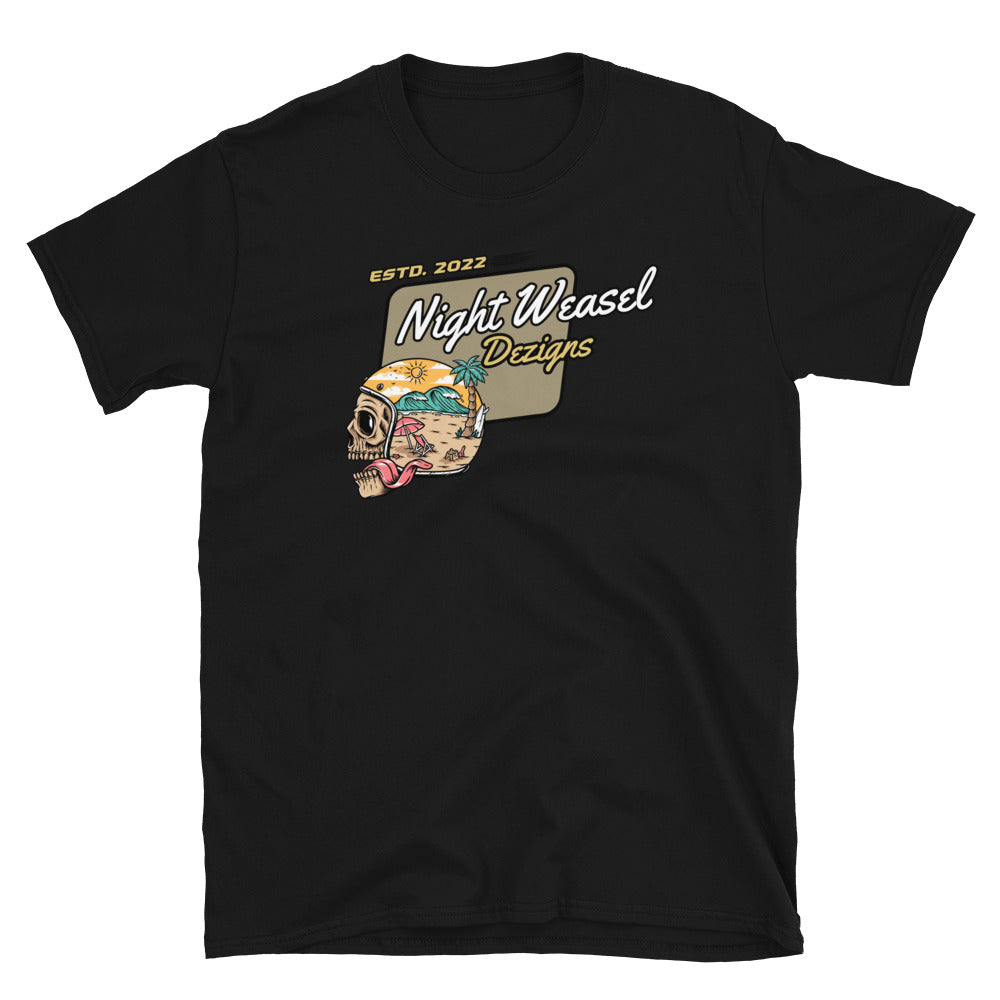 Night Weasel Skull Ride Short-Sleeve Unisex T-Shirt