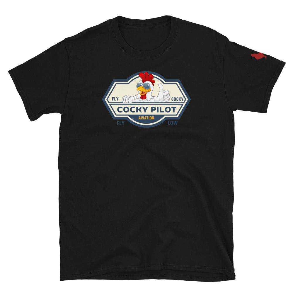 Cocky Pilot Short-Sleeve Unisex T-Shirt