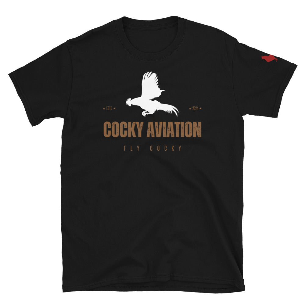 Flying Rooster Short-Sleeve Unisex T-Shirt
