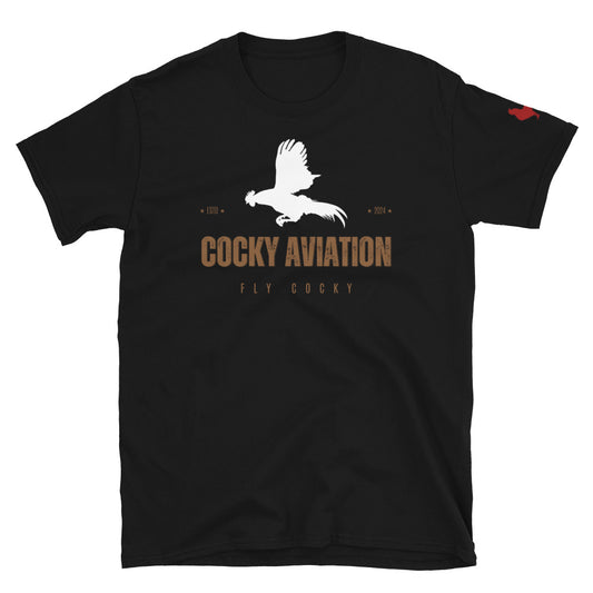 Flying Rooster Short-Sleeve Unisex T-Shirt