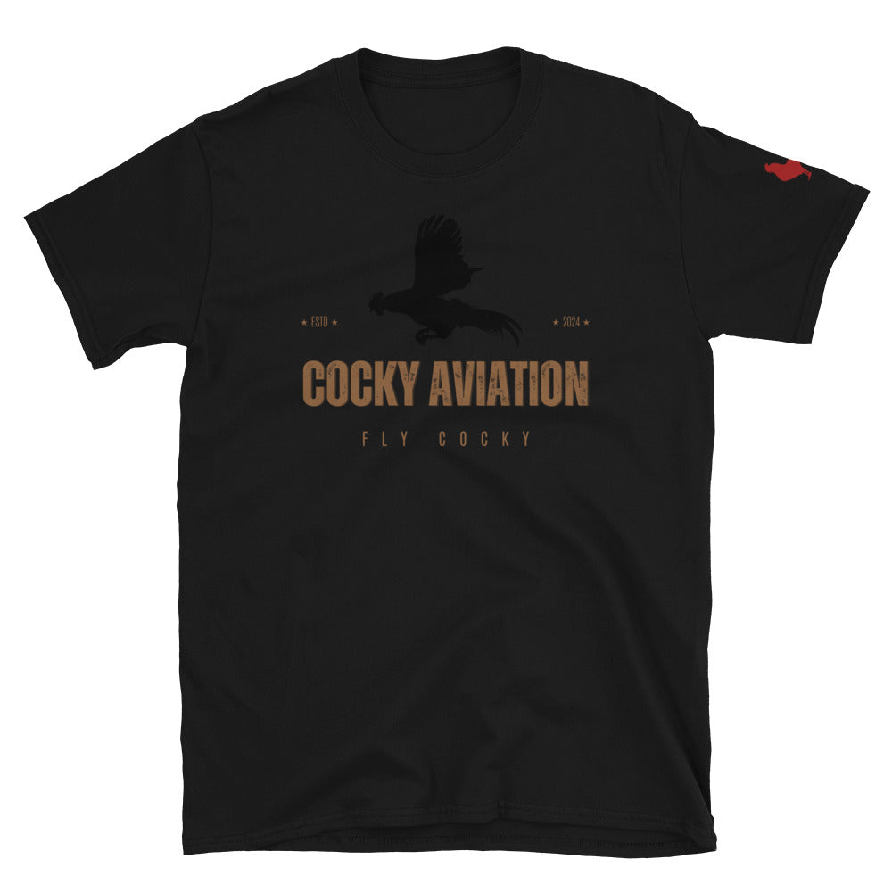 Flying Rooster Short-Sleeve Unisex T-Shirt