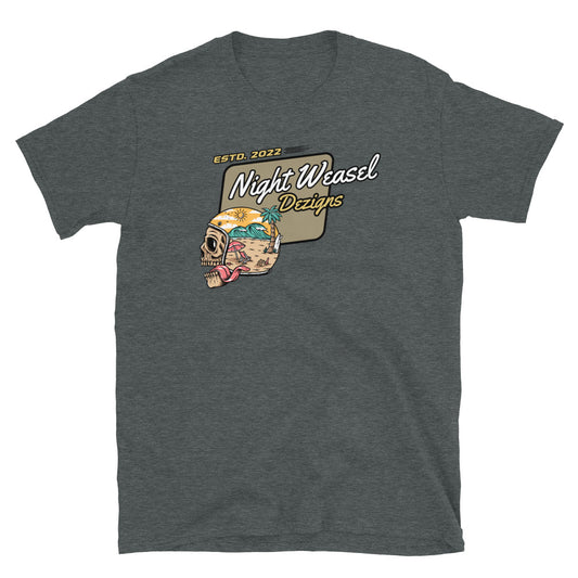 Night Weasel Skull Ride Short-Sleeve Unisex T-Shirt