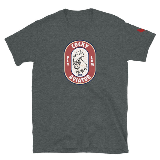 Cocky Pilot Short-Sleeve Unisex T-Shirt