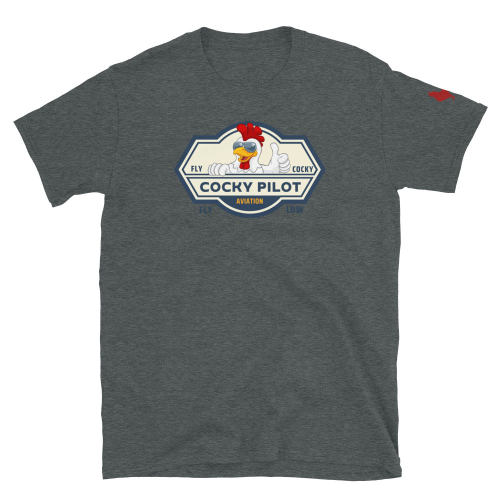 Cocky Pilot Short-Sleeve Unisex T-Shirt