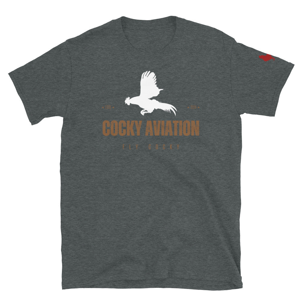 Flying Rooster Short-Sleeve Unisex T-Shirt
