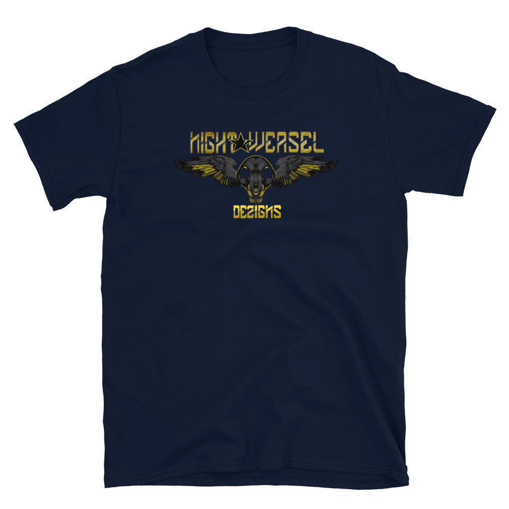 Nigh Weasel Skull & Wings Logo Short-Sleeve Unisex T-Shirt
