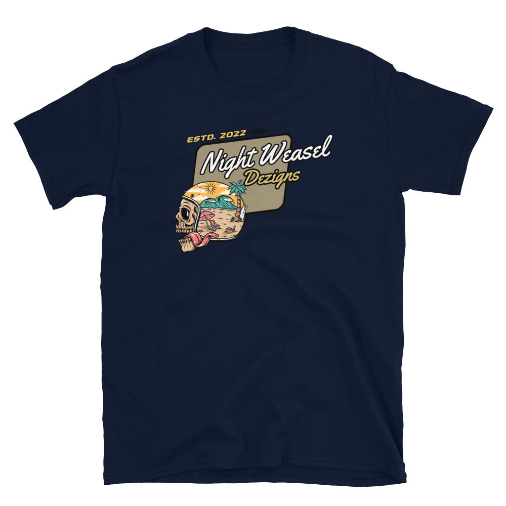 Night Weasel Skull Ride Short-Sleeve Unisex T-Shirt