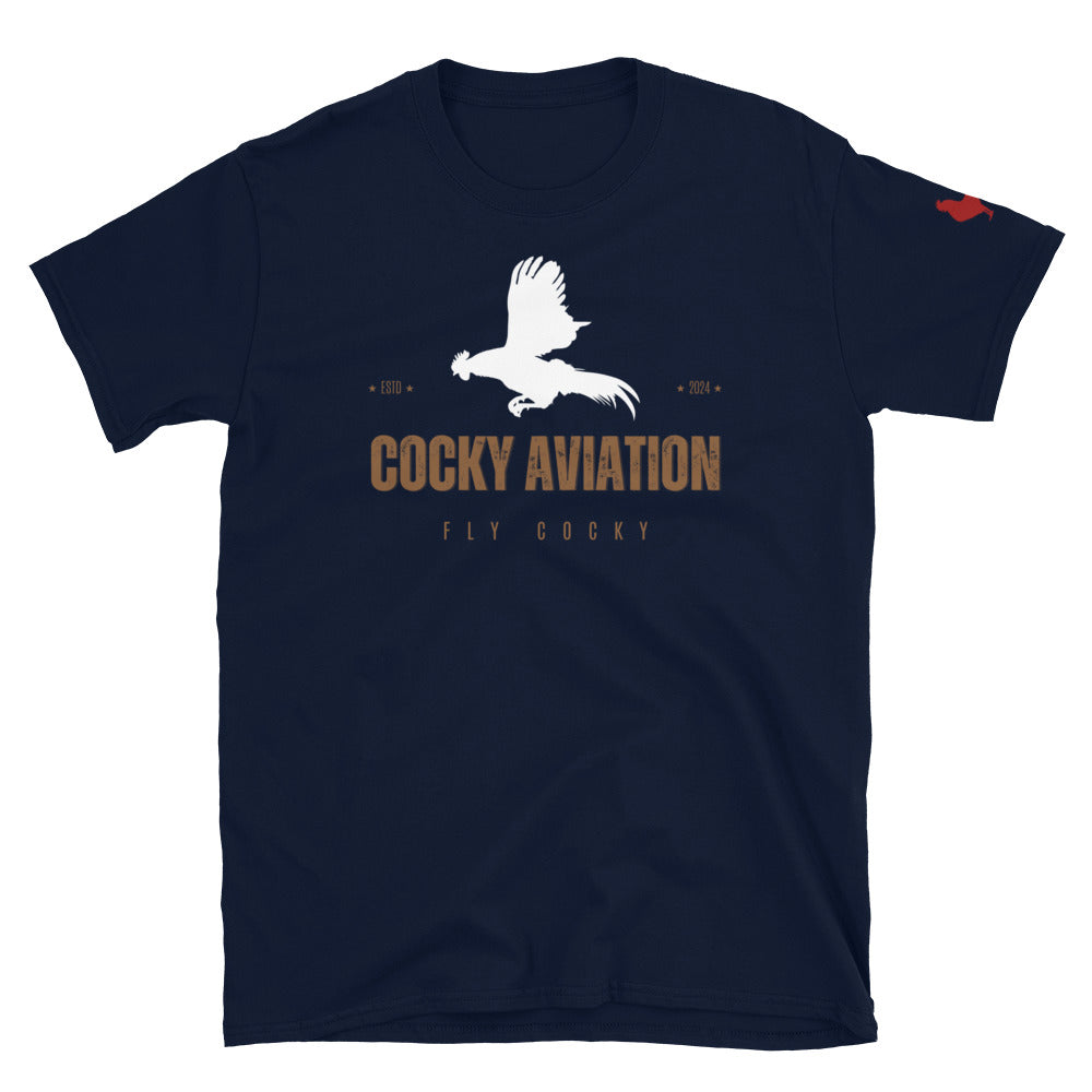 Flying Rooster Short-Sleeve Unisex T-Shirt