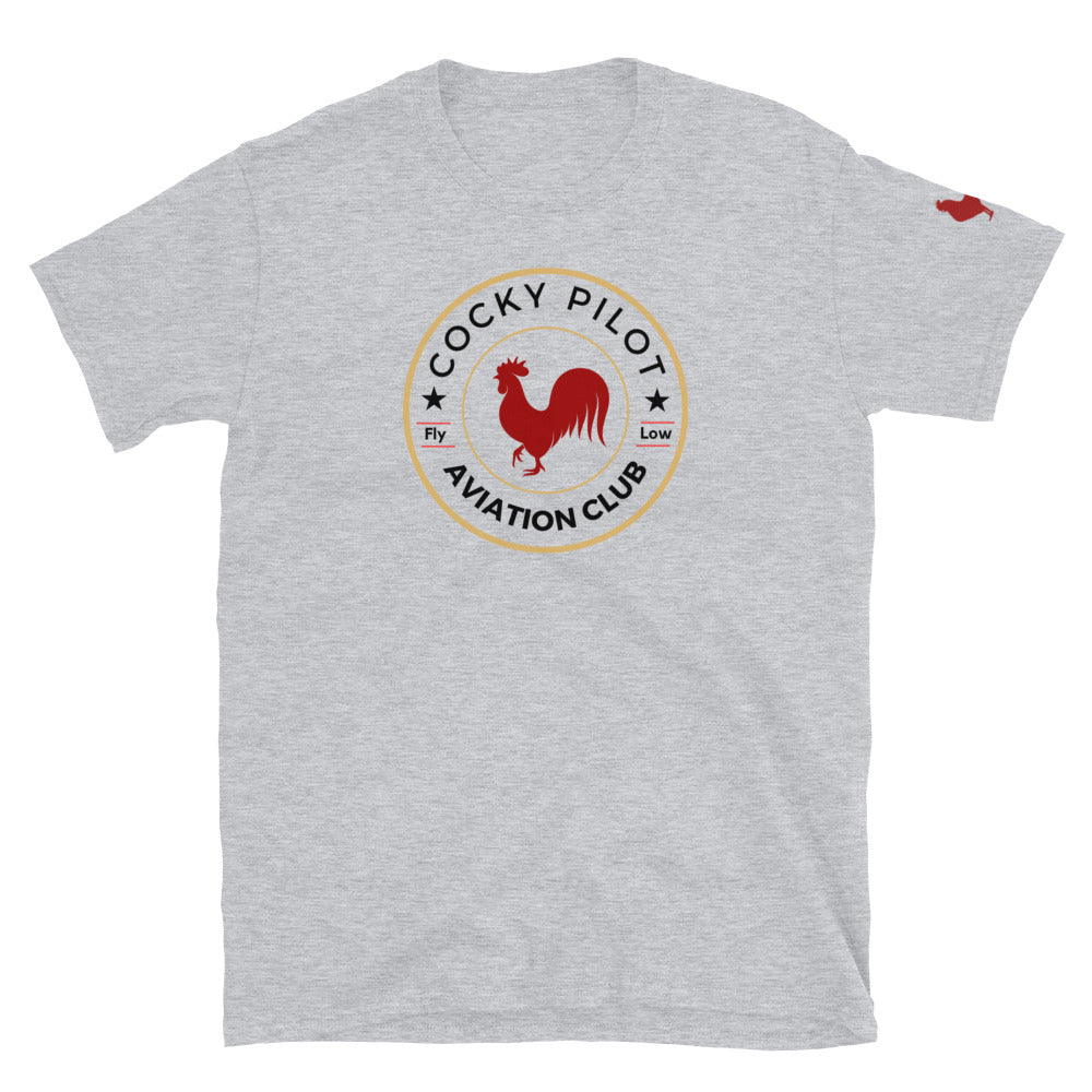 Cocky Pilot Short-Sleeve Unisex T-Shirt