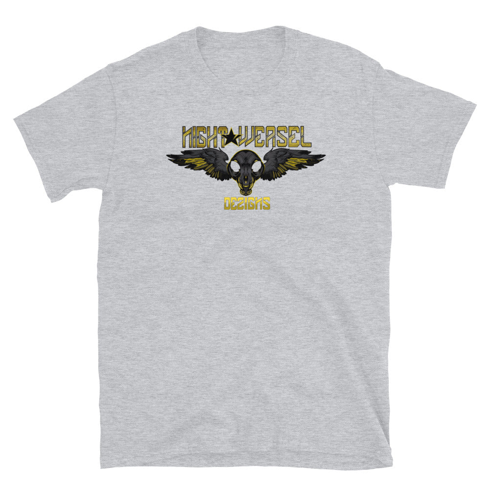 Nigh Weasel Skull & Wings Logo Short-Sleeve Unisex T-Shirt