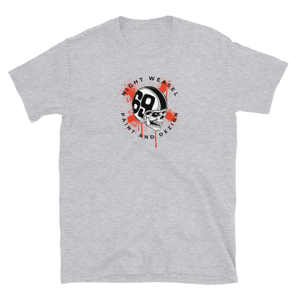 Splatter Skull Short-Sleeve Unisex T-Shirt
