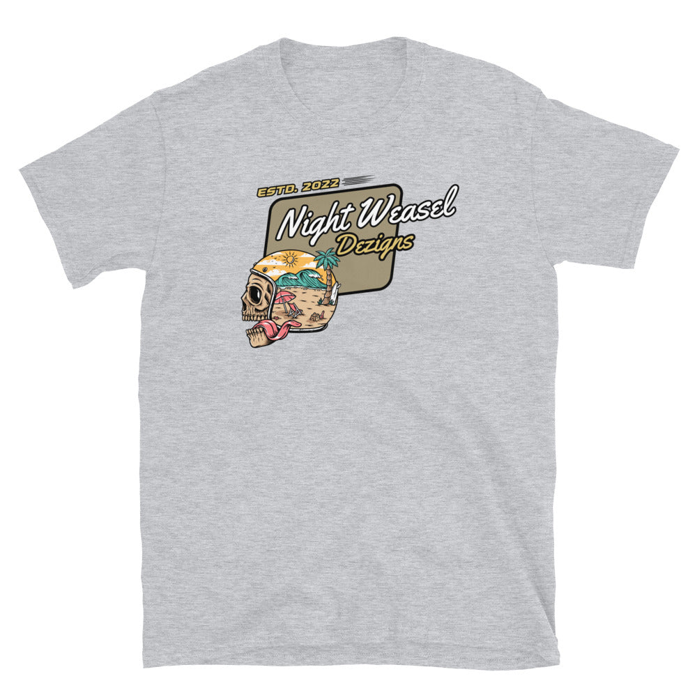 Night Weasel Skull Ride Short-Sleeve Unisex T-Shirt