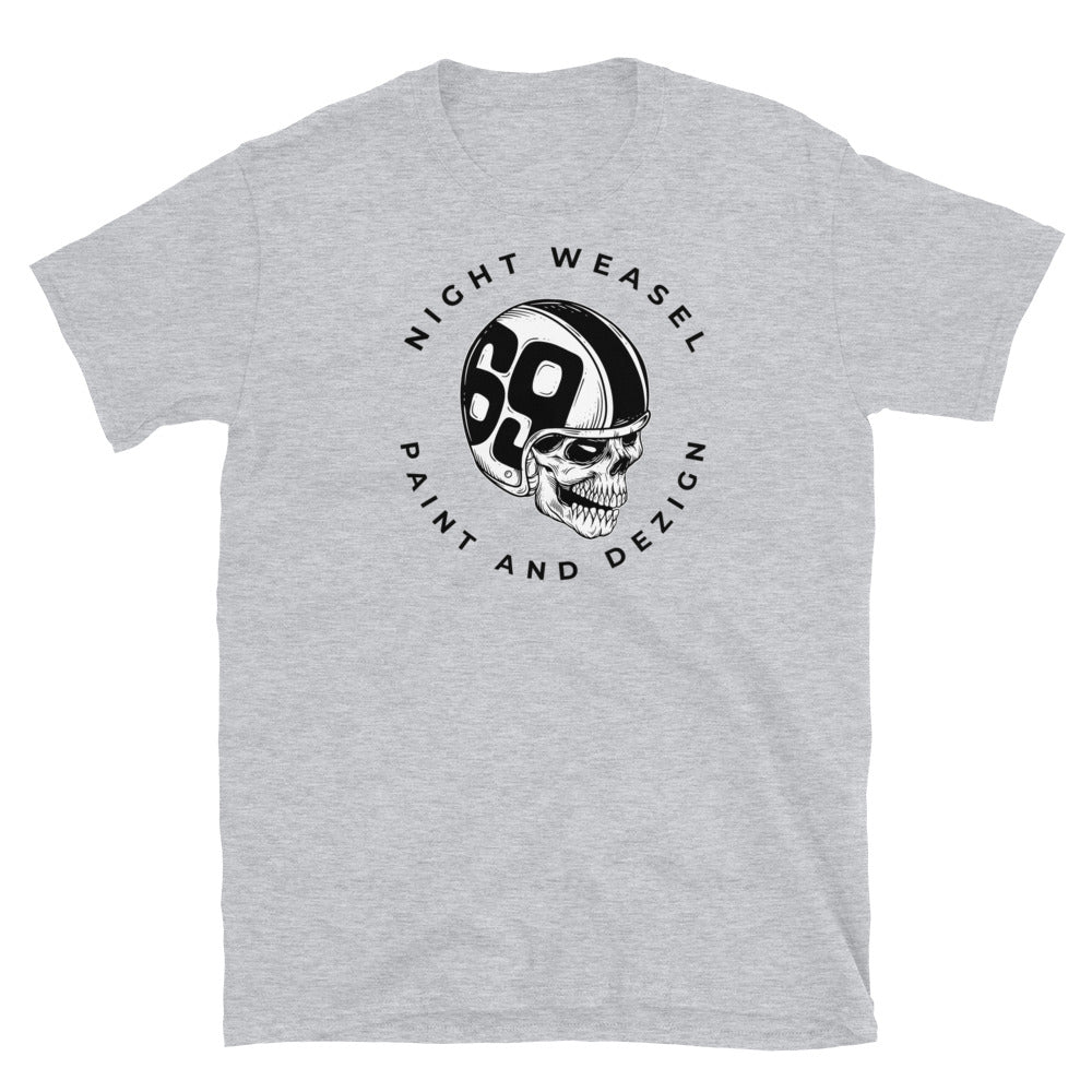 Skull and Helmet Short-Sleeve Unisex T-Shirt