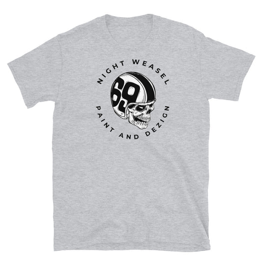 Skull and Helmet Short-Sleeve Unisex T-Shirt