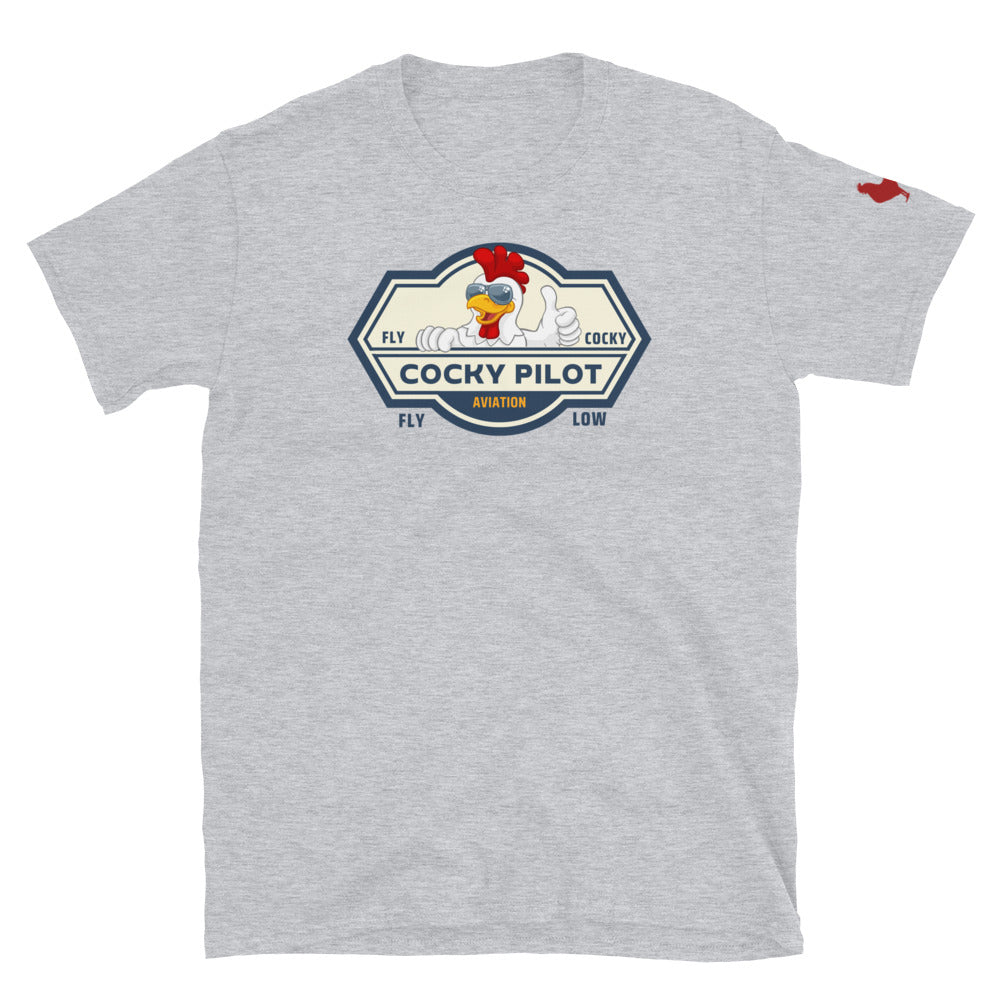 Cocky Pilot Short-Sleeve Unisex T-Shirt