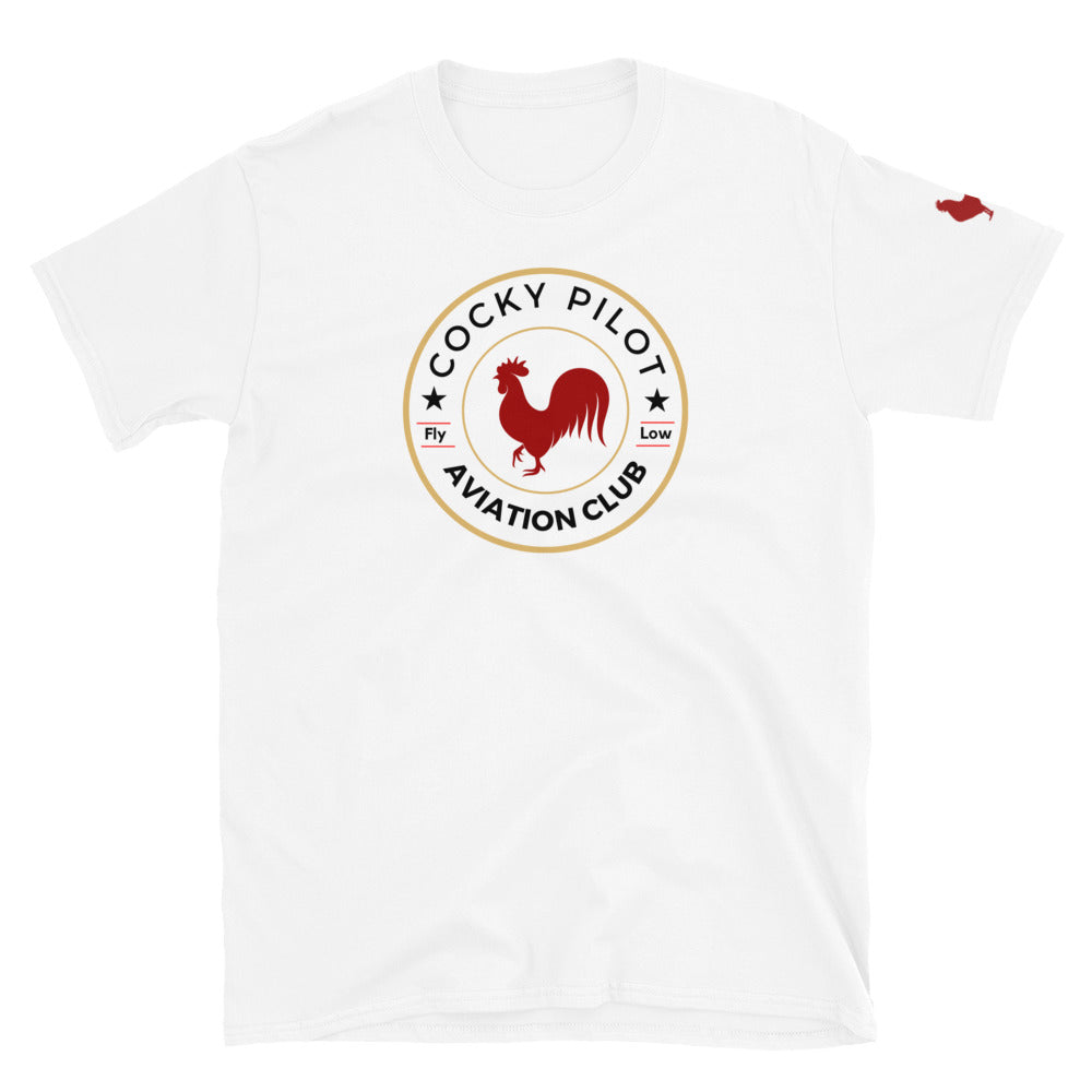 Cocky Pilot Short-Sleeve Unisex T-Shirt