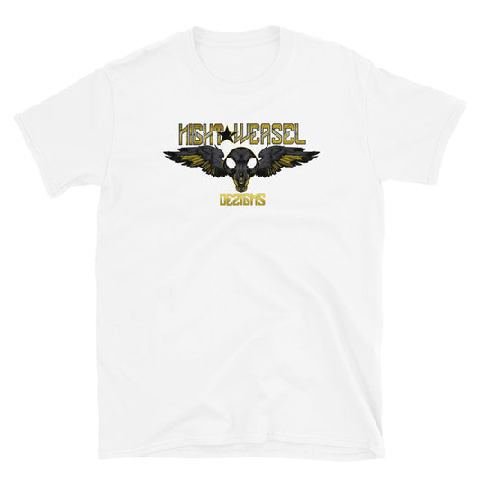 Nigh Weasel Skull & Wings Logo Short-Sleeve Unisex T-Shirt