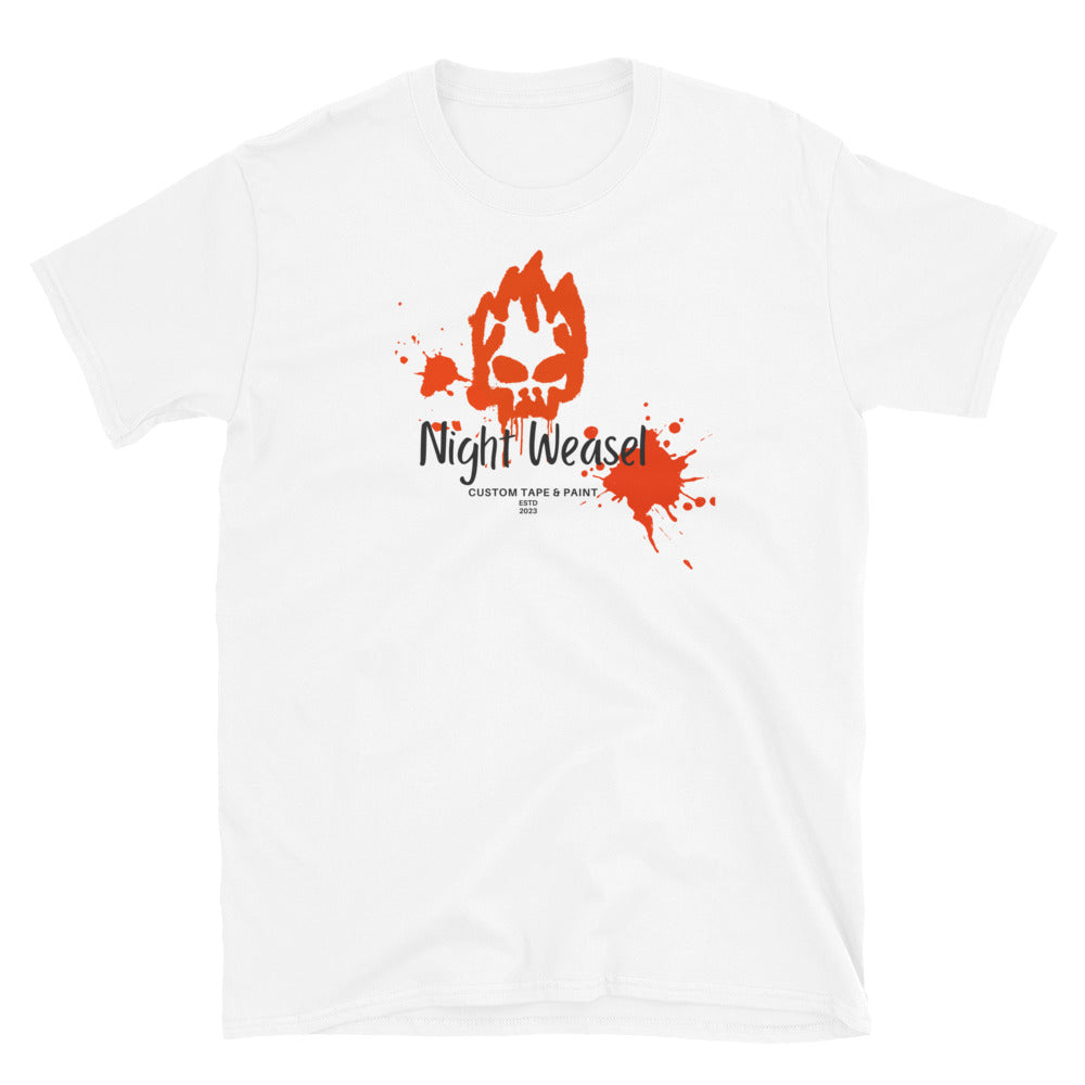 Night Weasel Paint Drip Short-Sleeve Unisex T-Shirt