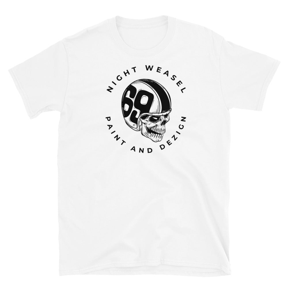 Skull and Helmet Short-Sleeve Unisex T-Shirt