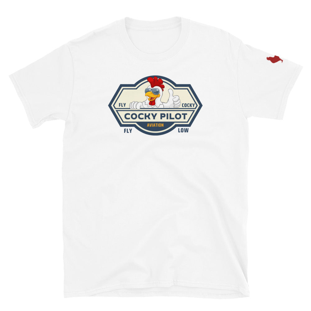 Cocky Pilot Short-Sleeve Unisex T-Shirt