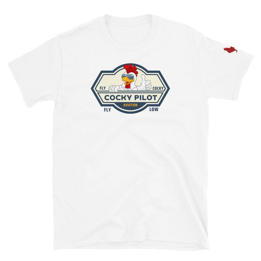 Cocky Pilot Short-Sleeve Unisex T-Shirt
