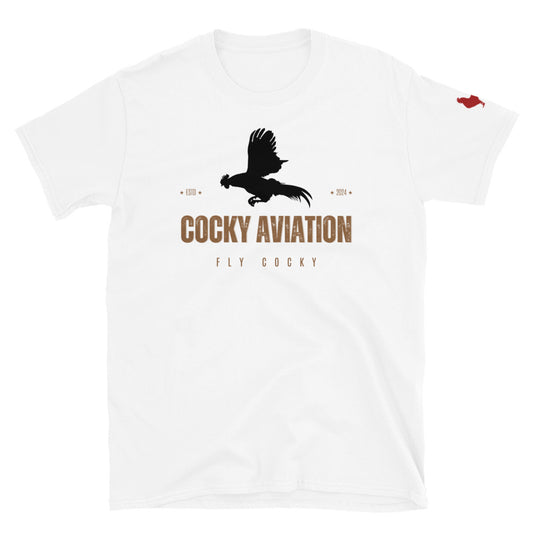 Flying Rooster Short-Sleeve Unisex T-Shirt